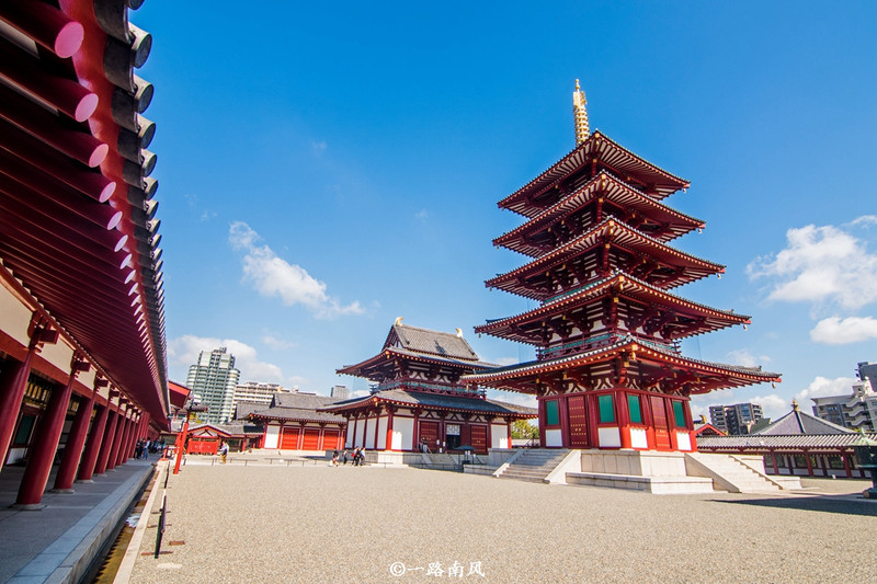 漫步四天王寺,可以找到很多唐代的文化印記