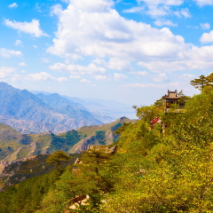 Mountain Hengshan(Northern Great Mountain) scenery. Mt. Hengshan is located in Datong City of Shanxi. It is regarded as one of the Five Sacred Mountains in China. 