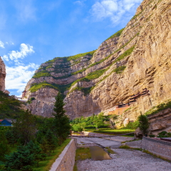 The Suspended Temple of Mt. Hengshan. It is located at the foot of Mt. Hengshan in China's Shanxi. It was built in the late years of the Northern Wei Dynasty (around 471-523 AD). 