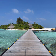 Panorama view of Rannalhi, Maldives