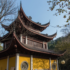 Buildings in Lingyin Temple, Hangzhou, Shandong Province, China