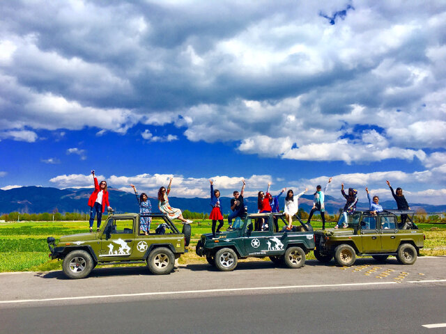  云南-昆明-大理-丽江双飞6日游>吉普车环游洱海,大理海景客栈,双古城