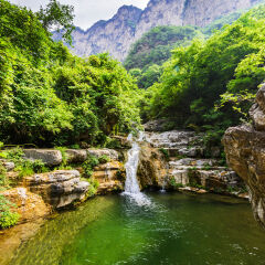 河南省焦作云台山红石峡风光
