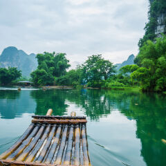 Bamboo raft