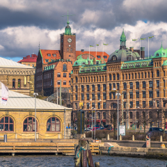 Harbor of Gothenburg, Sweden