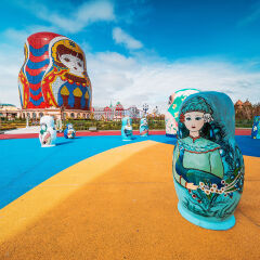 呼伦贝尔满洲里市俄罗斯套娃广场