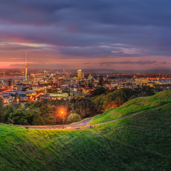 Mount eden and Auckland city