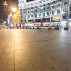 哈尔滨中央大街夜景