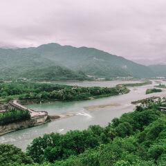 四川成都都江堰河流