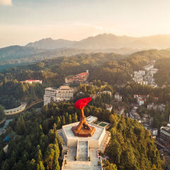 Panoramic photo of Jinggangshan Mountain, Jiangxi Province, China