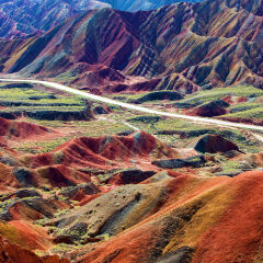 甘肃省张掖七彩丹霞地貌 景点模块