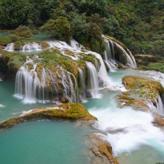 Ban Gioc - Detian waterfall in Vietnam. One of the best waterfalls in northern Vietnam.