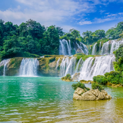 Waterfall of landscape scenery