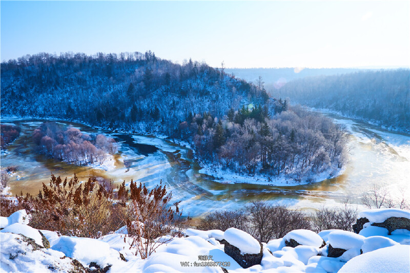 纯净的雪淳朴的东北人家黑河市逊克县半砬山