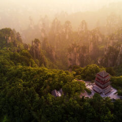 The Landscape of Zhangjiajie National Forest Park, Hunan, China