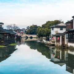苏州同里古镇天际线