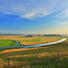 内蒙古呼伦贝尔额尔古纳河风景