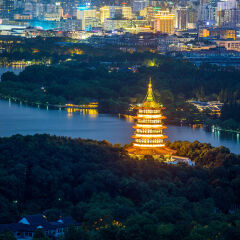 杭州西湖夜景