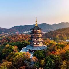 西湖秋景