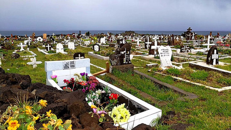 世界上最美的天堂复活节岛墓地