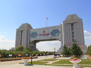 满洲里国门景区