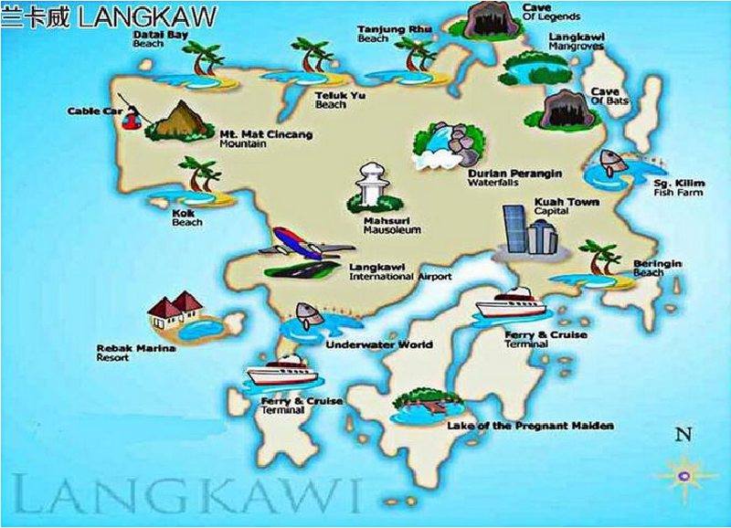 兰卡威 古帆船跳岛探险一日游