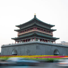 西安钟楼景色