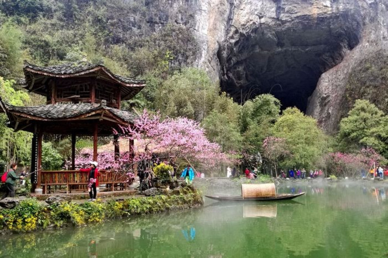 重慶酉陽桃花源 有如仙境 滿眼桃紅 如夢如幻_重慶酉陽桃花源景區遊記