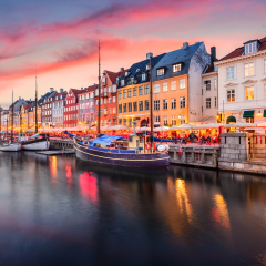 Copenhagen, Denmark on the Nyhavn Canal.