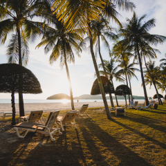 Sunset at Cenang Beach, Langkawi Island, Malaysia