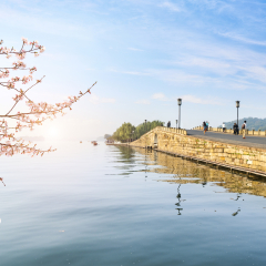Beautiful landscape and landscape in West Lake, Hangzhou