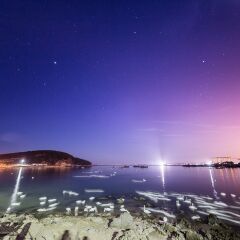 烟墩角天鹅湾星空