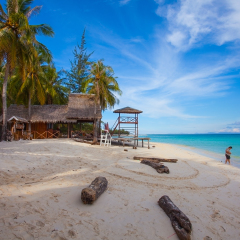 Mantanani Island, Sabah, North Borneo September 2017, 16: The Mantanani Islands form a small group of three islands off the north-west coast of the state of Sabah, Malaysia. 