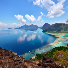 Scenery on top of Bohey Dulang Island near Sipadan Island. Sabah Borneo, Malaysia.
