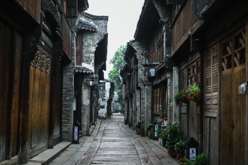 西栅老街                      这是我们民宿出来的西栅老街,白天这