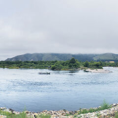 全景接片河流风光-阿尔山哈拉哈河