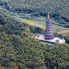 Ningbo Tiantong Temple panorama