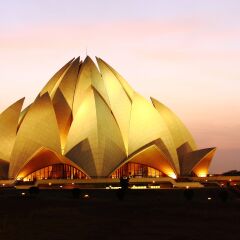 Bahai Lotus Temple in New Delhi, India