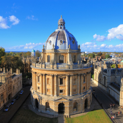 The Oxford University City, Photoed in the top of tower in St Marys Church. All Souls College, United Kingdom, England