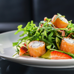 salad with shrimps