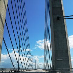 Connection from Denmark to Sweden via Baltic Sea Öresund Bridge