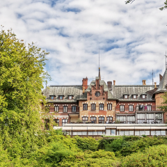 Sofiero slott is a castle in Helsingborg Municipality, Scania, in southern Sweden. The castle holds a garden festival in it's huge grounds every year.