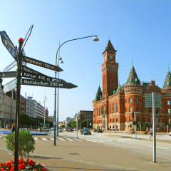 Helsingborg Citycenter with the Stunning Architecture, Helsingborg of Sweden 