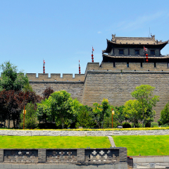 gate  of the old city wall of xi an ,Shanxi ,china