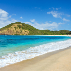 Long Kuta sand beach, Lombok, Indonesia