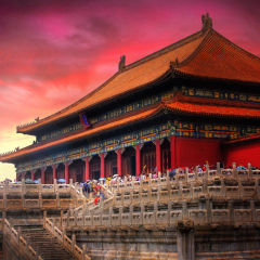 Temples of the Forbidden City in Beijing China