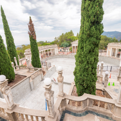 Hearst Castle exterior, San Simeon - California.
