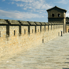 Wall, fortification of the old city  of  Pingyao ,Shanxi ,china