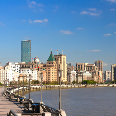 Shanghai Bund historical buildings,China