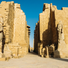 Entrance of Luxor Temple, Egypt.